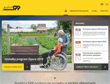 Tablet Screenshot of nadaciaspp.sk